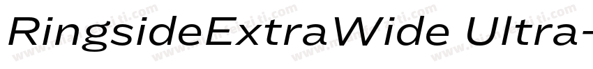 RingsideExtraWide Ultra字体转换